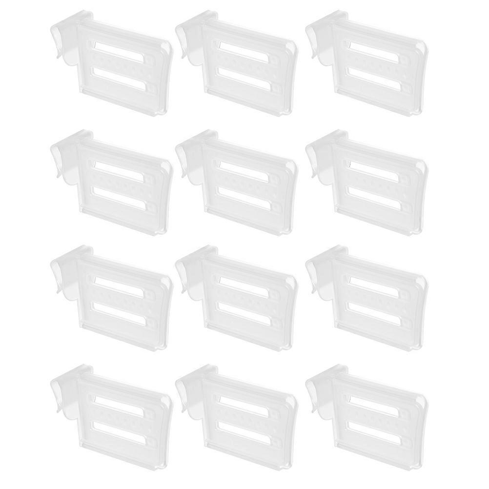 12 Stück Trennwände Für Kühlschrank-seitentüren Mit Clips Zur Klassifizierung-8x5x3cm-transparent