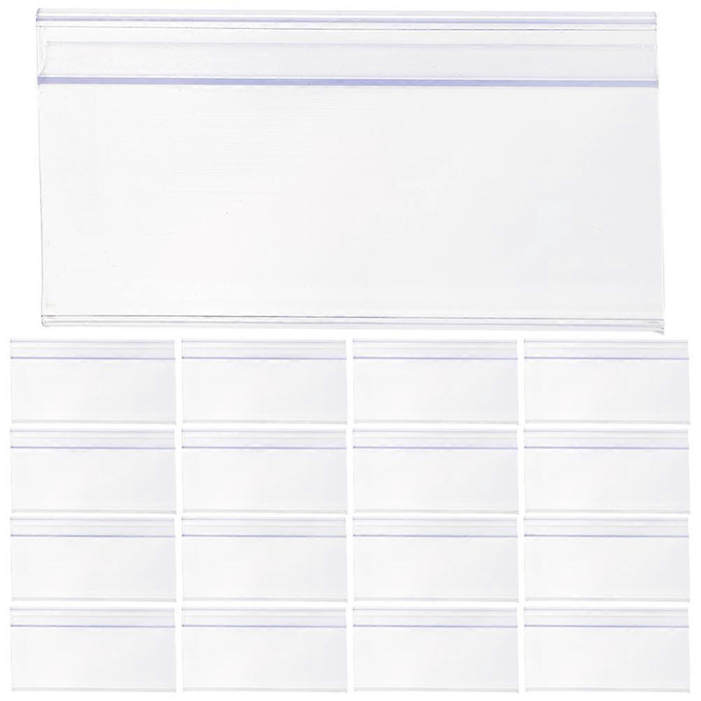 25 Stück Transparente Preisschildhalter, Regaletikettenhalter Für Supermärkte, Preisauszeichnungshalter Für Den Einzelhandel-8x4cm-transparent