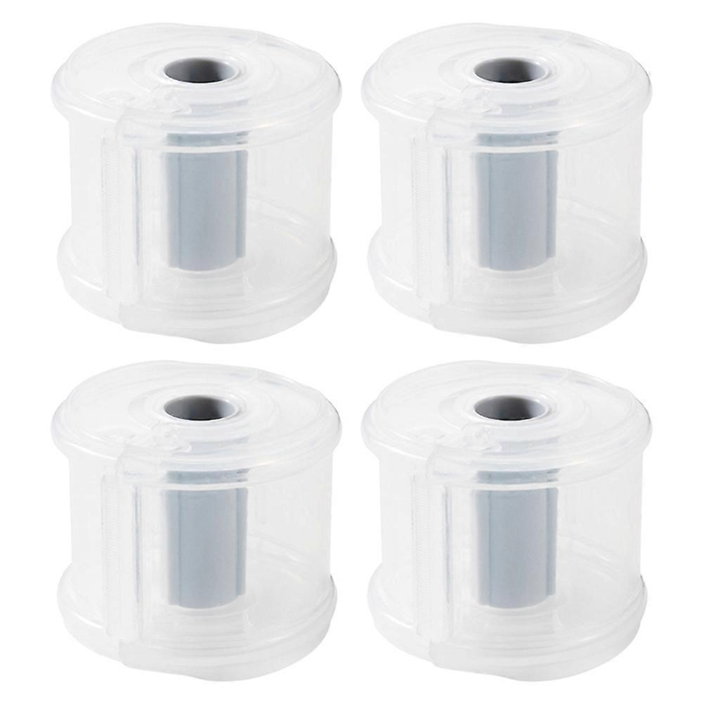 Rollenbandhalter, Haushalts-klebebandabroller, Tragbare Klebebandschneider, Praktische Klebebandboxen-6.50x6.50x5.50cm-transparent Color