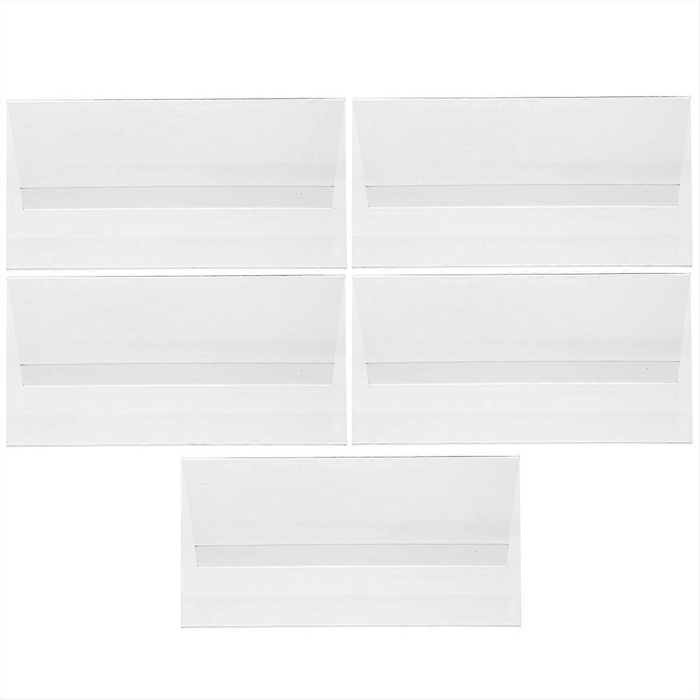 5er-set Doppelseitige Namensschilder Aus Transparentem Acrylglas, Tischkartenhalter, Acryl-displayständer-15x8x8cm-transparent