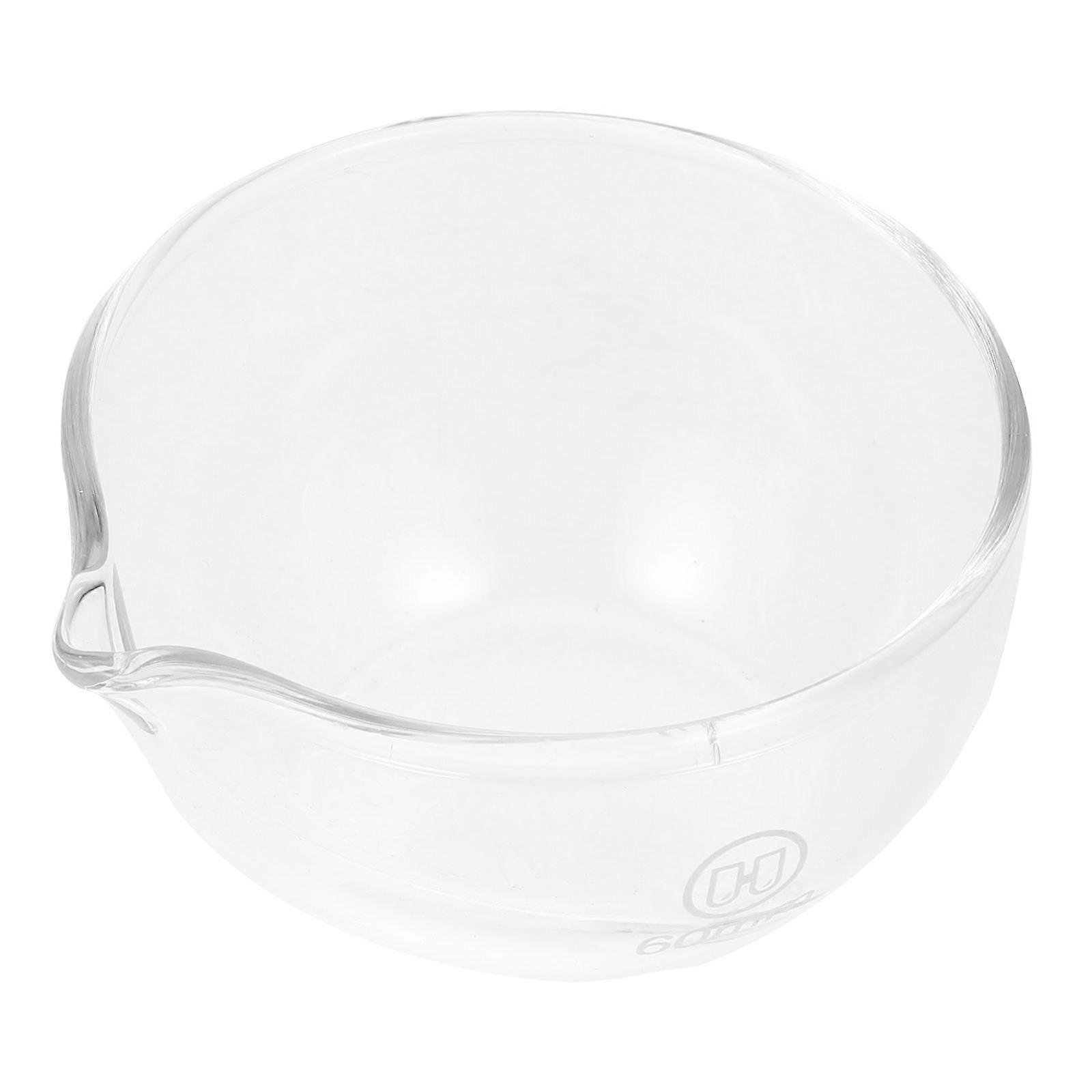 Runde Verdampfungsschale Aus Glas, Verdampfungsbecken Mit Ausguss-6.3x6.3cmcm-transparent
