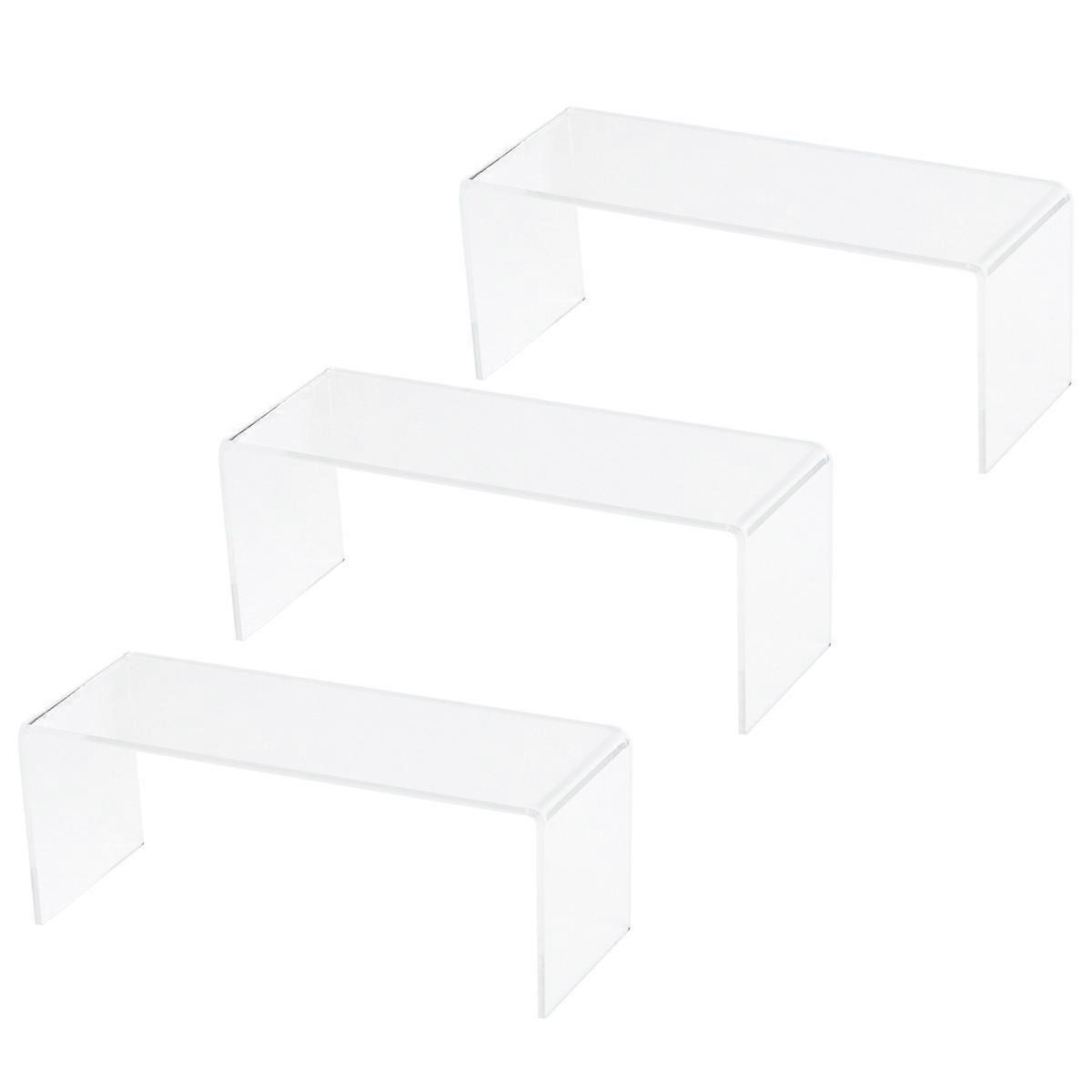 3-teiliges Acryl-schuhregal, Transparenter Verkaufsständer, U-förmiges Regal, Vitrine Für Spielzeug, Taschen, Kosmetik (m)