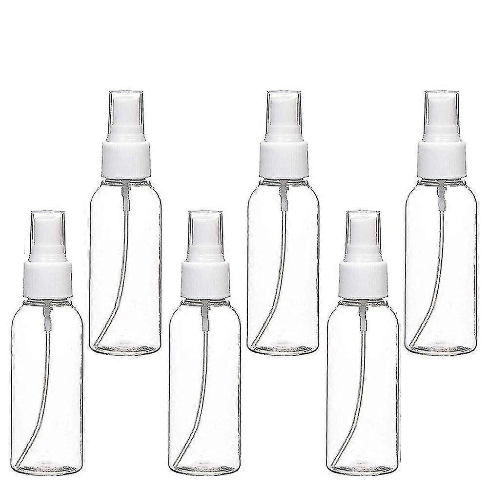 Sprühflaschen-set, 50 Ml, Durchsichtig, Leer, Für Feinen Sprühnebel, Mini-reiseflaschen Aus Kunststoff