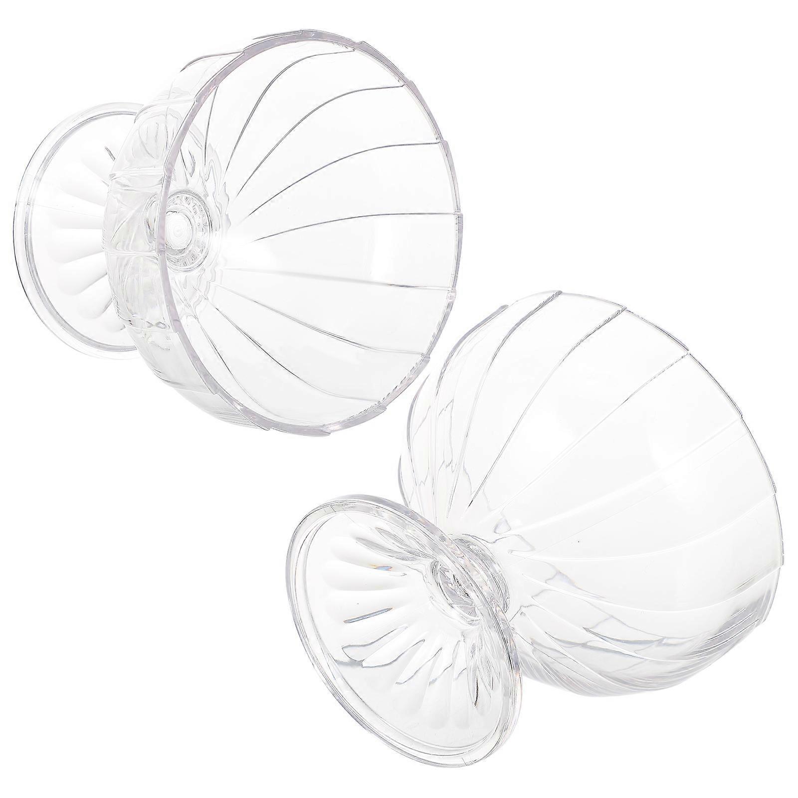 Stück Plastik-dessertbecher, Milchshake-eisbecher, Party-cocktailbecher, Toastbecher-11x9x9cm-transparent