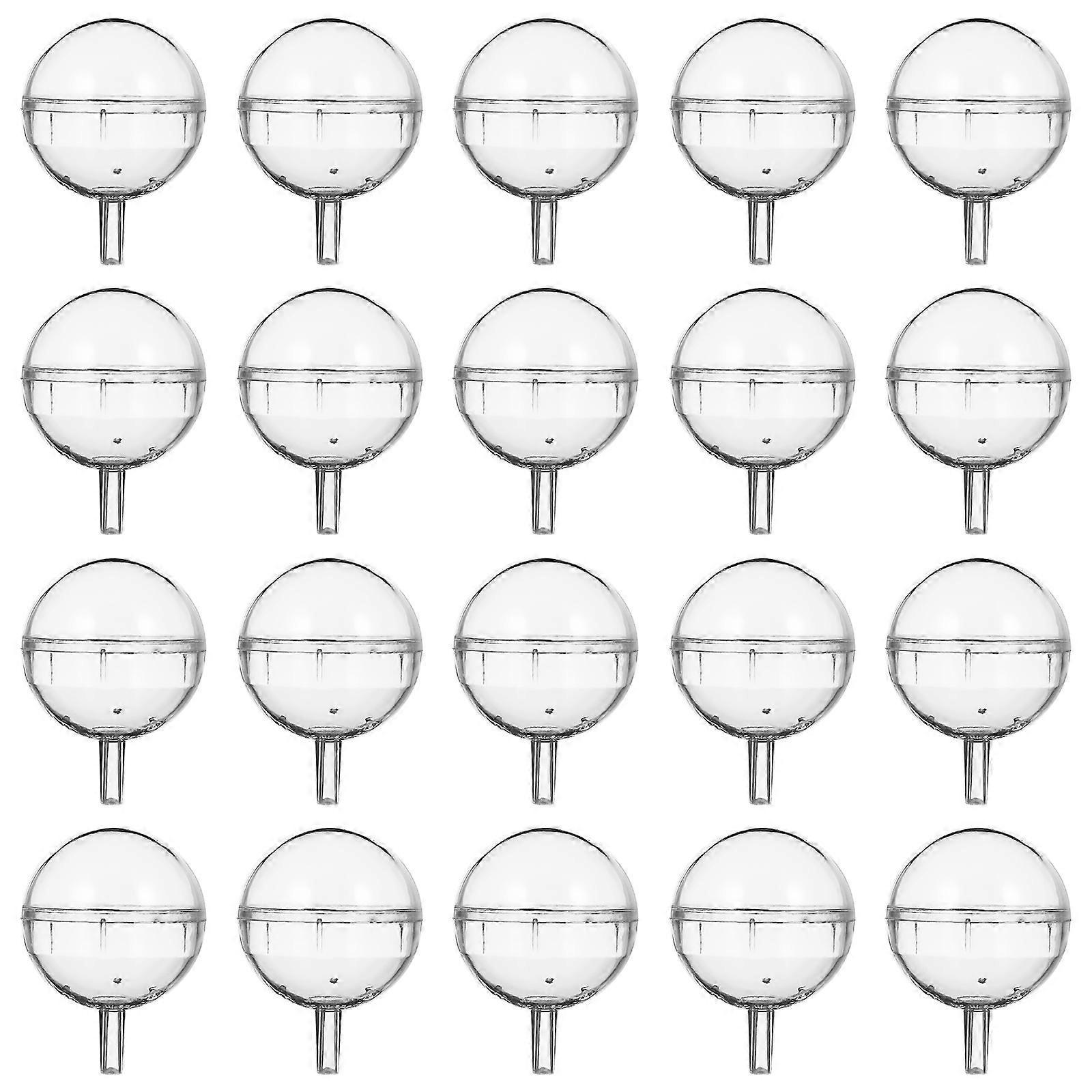 25 Stück Kunststoff-schokoladenstraußbecher, Bonbonstrauß-verpackungshalter, Transparente Pralinenbecher-5.5x4x4cm-transparent