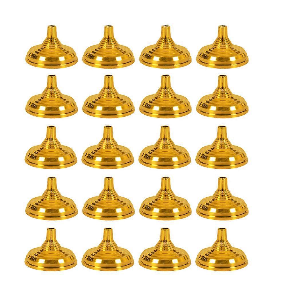 20 Stück Vergoldete Kunststoff-fahnenhalterungen, Kreative Fahnenmasthalterungen, Fahnenmastfüße, Fahnenbefestigungsfüße (runde, Goldene Form)-5.5x3.5 Cm-golden