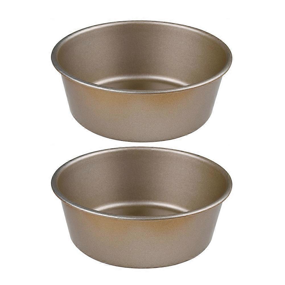 2er-pack Burgerform, Goldfarben, Antihaftbeschichtet, Rund, Käse-cupcake-form, Haushaltsbackwerkzeug-11.50x9.30x4.20cm-golden