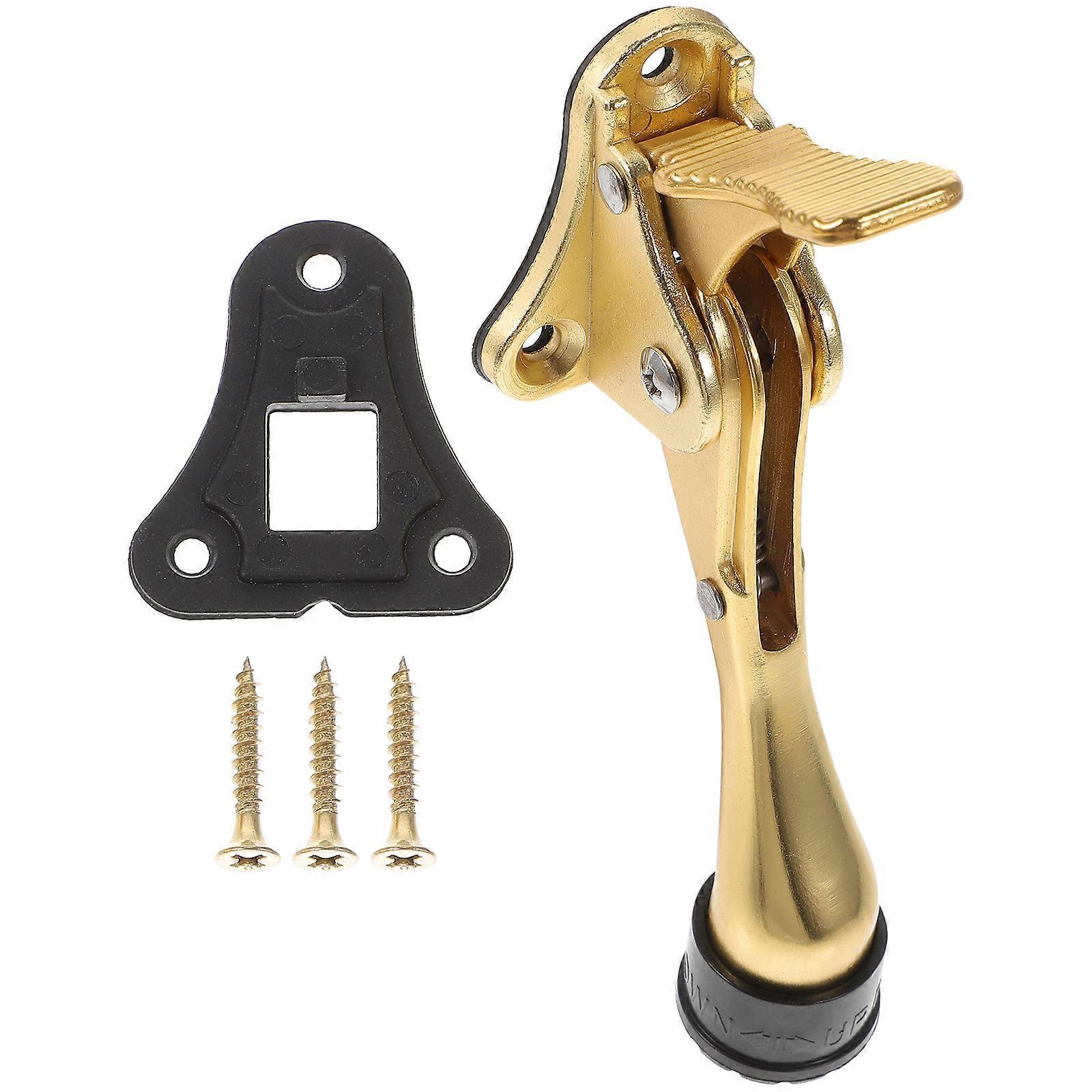 Sicherheitstürstopper, Türstopper Zum Absenken Und Umklappen, Wandschutz-11.3x4.8cm-golden