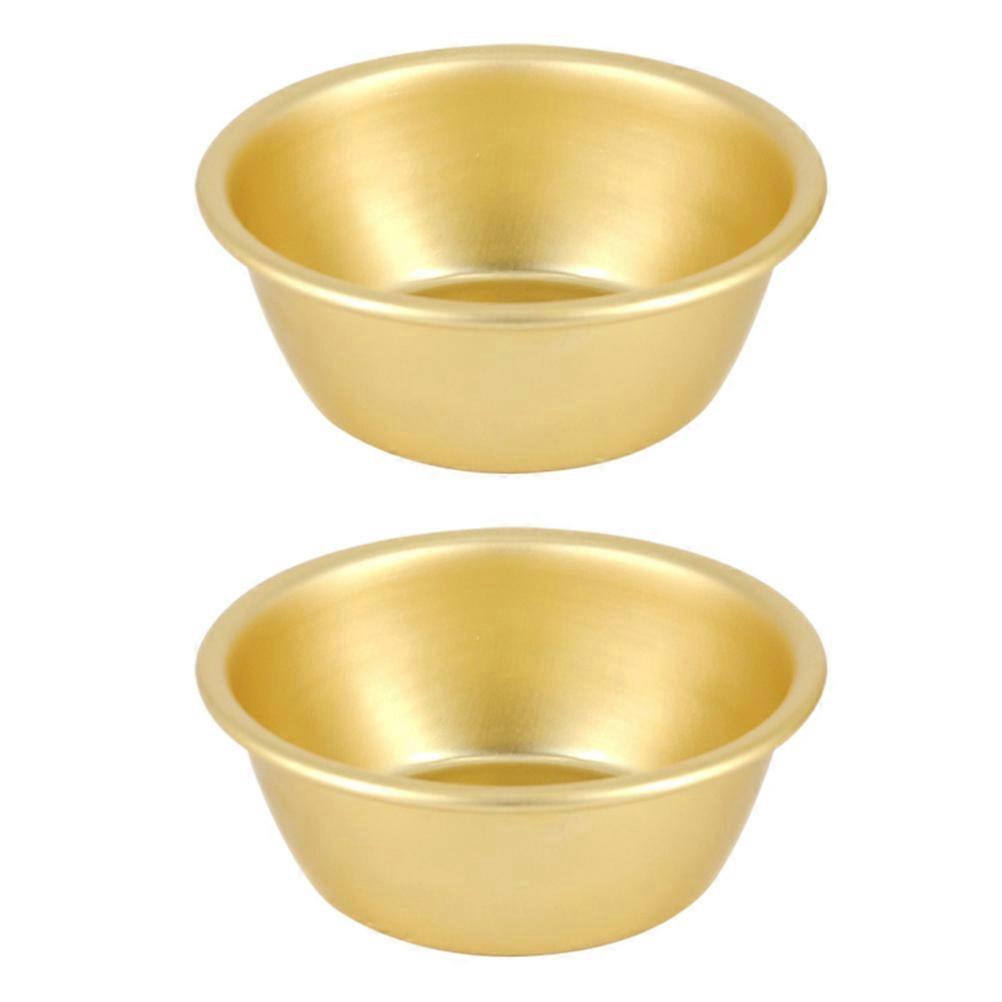 Stück Haushalts-suppenschüsseln, Getränkeschüsseln, Kaltweinschalen Ohne Henkel (golden)-12.5x4.4cm-golden