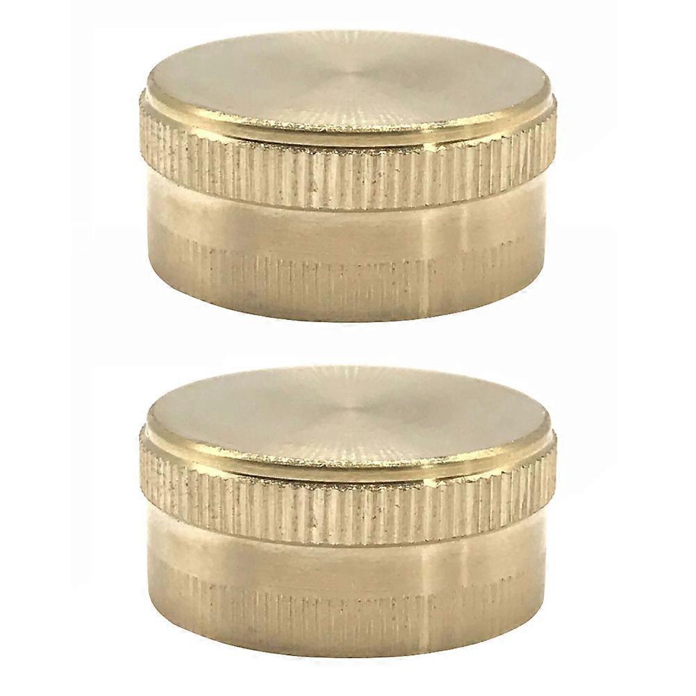 Stück Messing-schlauchstopfen Für Gartenbewässerung, Kupfer-endstücke Für Sanitärinstallationen (goldfarben, 3/4-zoll-feingewinde)-3.00x3.00x1.50cm-golden