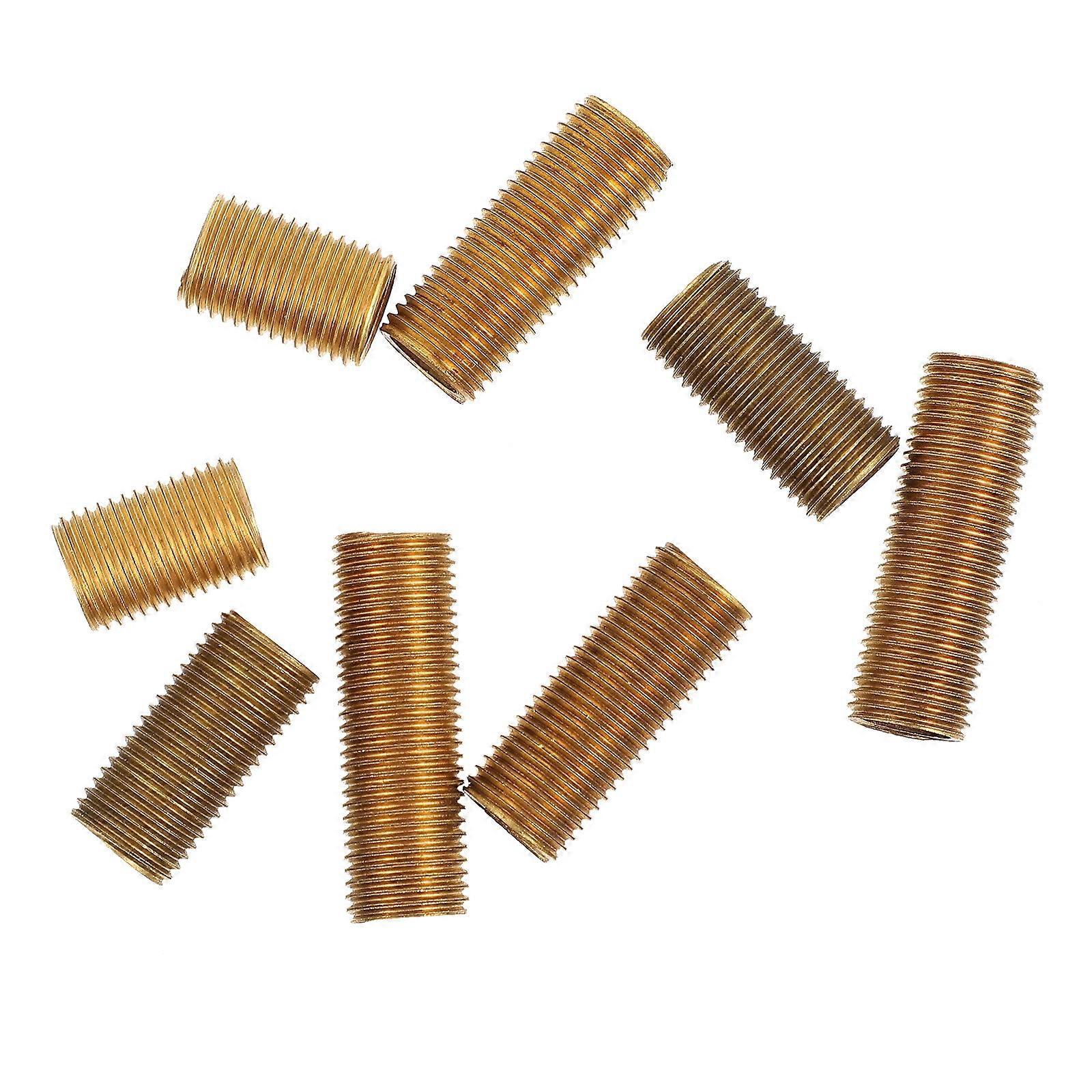 8 Stück 1 Beutel Messing-lampenverbindungsstangen, Hochwertige Lichtgewinderohre (gold)-3.00x1.00x1.00cm-golden