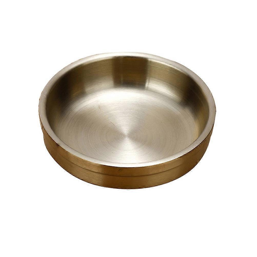 Saucenschalen Aus Edelstahl 304, Dips, Runde Gewürzschalen, Untertassen, Vorspeisenteller (goldfarben, 9 Cm)-golden