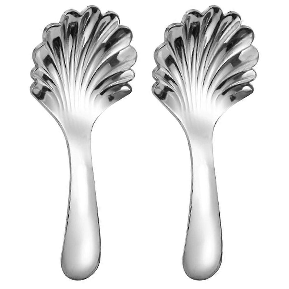 Stück Edelstahl-teelöffel, Dessertlöffel, Metall-teelöffel, Kaffeelöffel-10.20x4.50x1.00cm-silver