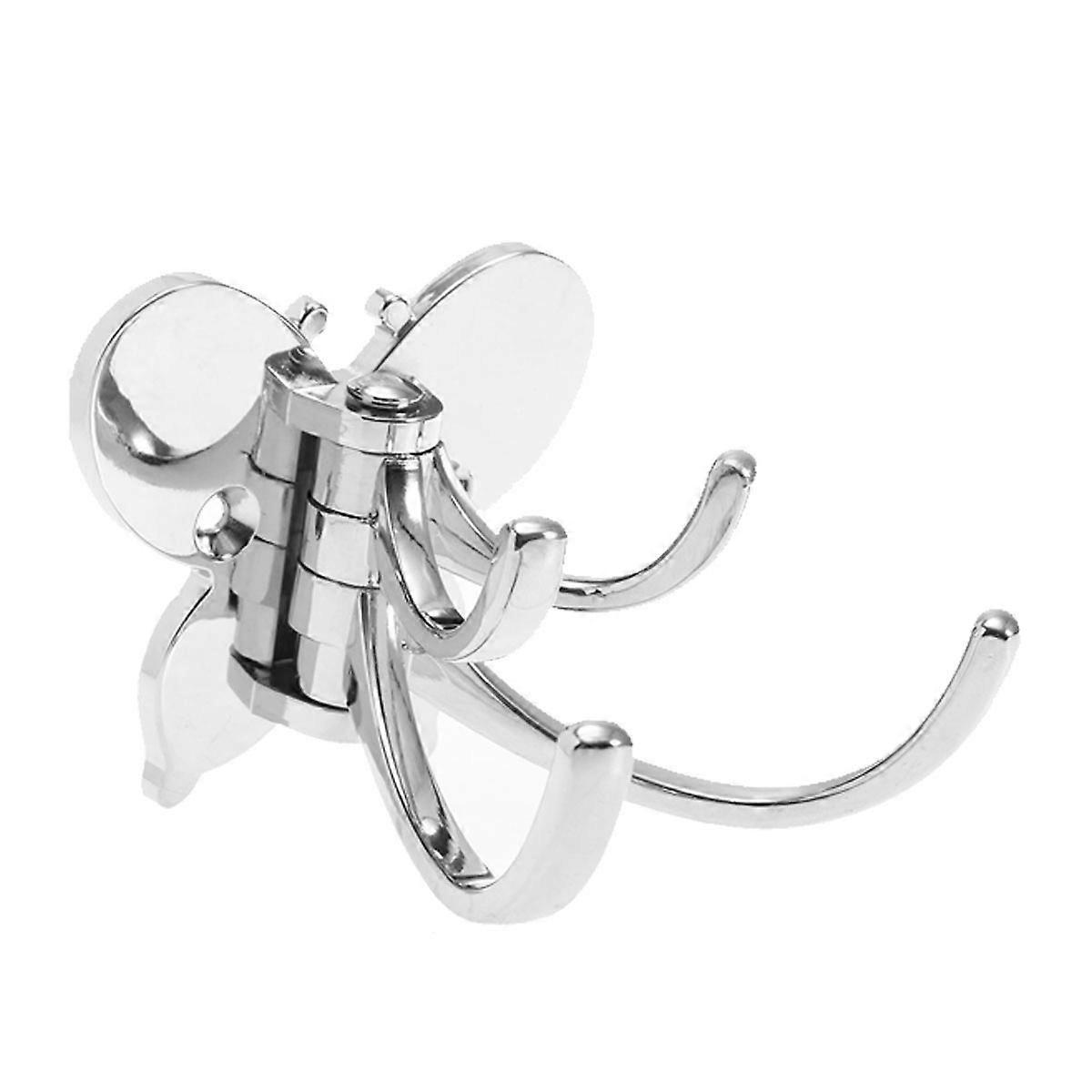 Drehbarer Kleiderhaken, Klappbar, Robust, Mit Schwenkarm, Wandhalterung Für Bad, Küche, Schlafzimmer (silber)-15.50x7.00x2.00cm-silver
