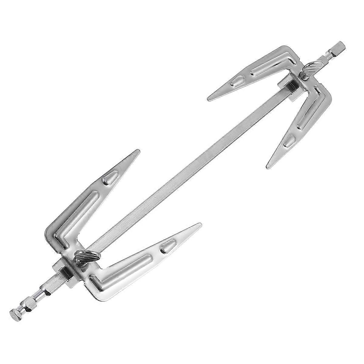 Edelstahl-heißluftfritteusengabel, Universal-brathähnchengabel, Bbq-grillgabel-25x5x3cm-silver