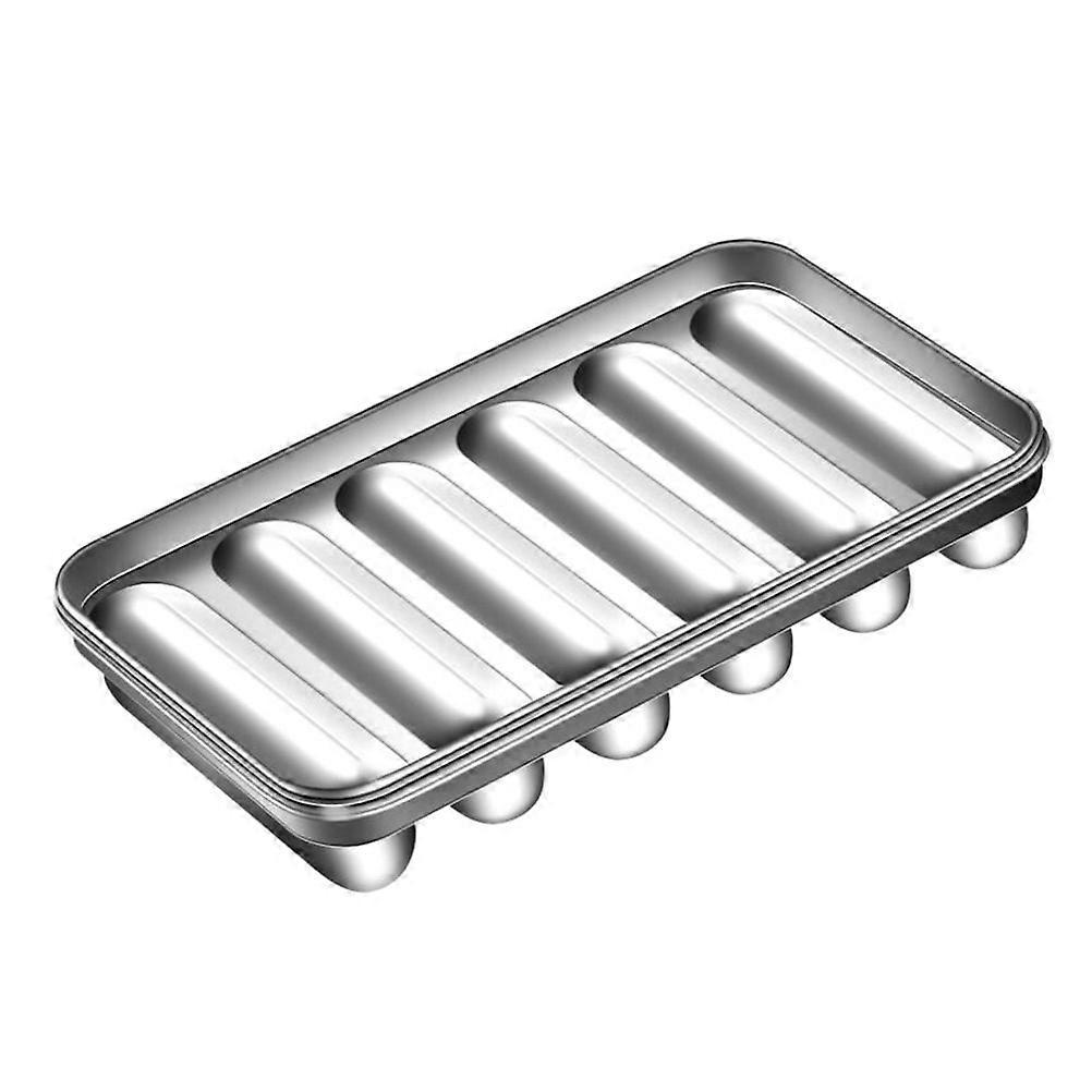 Stück Einfache Wurstform, Handgefertigte Schinkenwurstform, Bratwurstform-18.80x10.90x2.50cm-silver