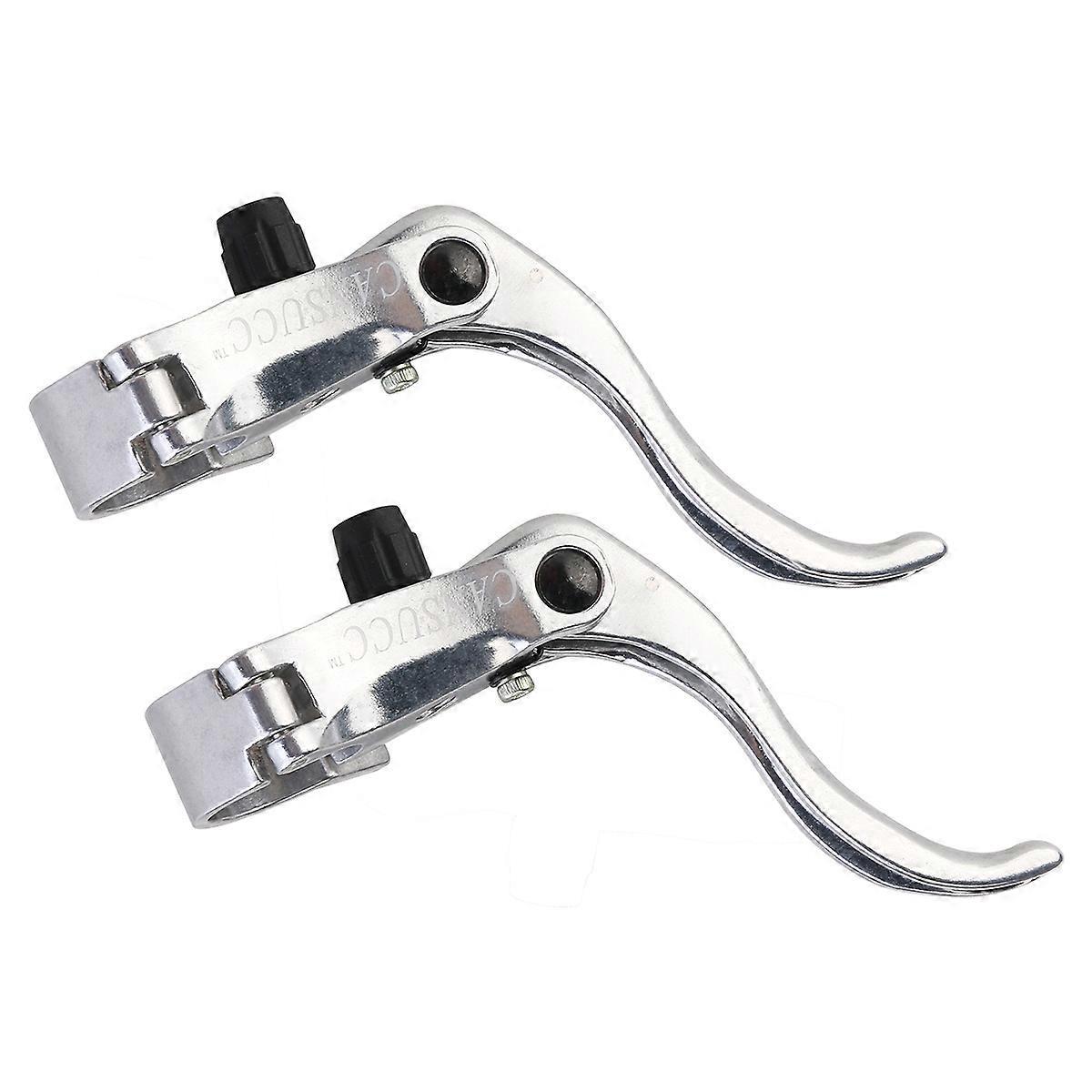 Paar Bremshebel Für Starrgangbremsen, Passend Für 22,2 Mm / 24 Mm (silber)-10.00x10.00x5.00cm-silver
