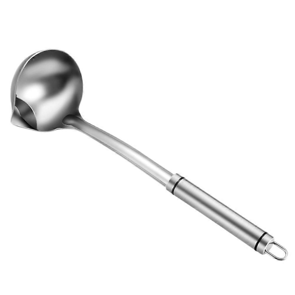 Stück Ölfilterlöffel Aus Edelstahl 304, Trennlöffel Für Ölsuppe (silber)-30.5x9x3cm-silver