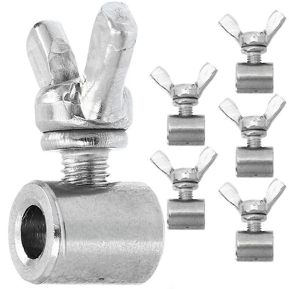 Stück Drahtseilklemmen Für Den Außenbereich, Robuste Klemmen Mit Schraubbefestigung-1.2x1cm-silver