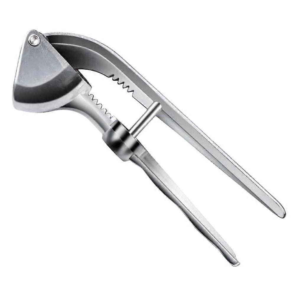 Stück Knoblauchpresse Aus Edelstahl, Praktischer Knoblauchausdrücker Für Die Küche (silber)-15.50x5.50x3.50cm-silver