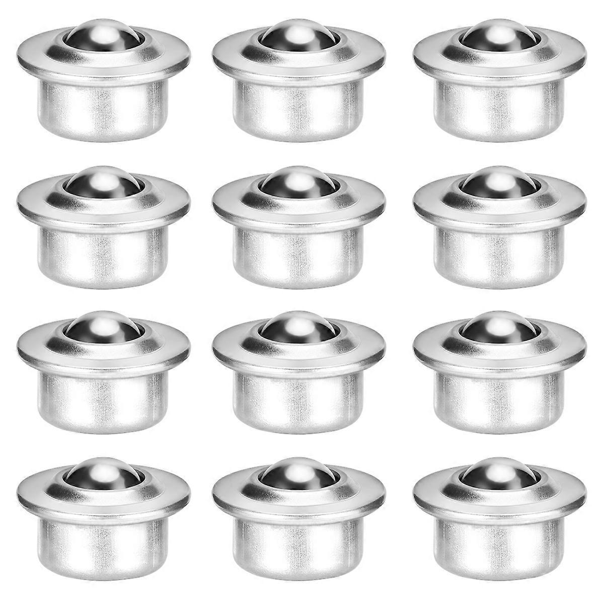 12 Stück Universal-kugellagerrollen Aus Edelstahl Mit Grundplatte (silber)-3.23.22cm-silver