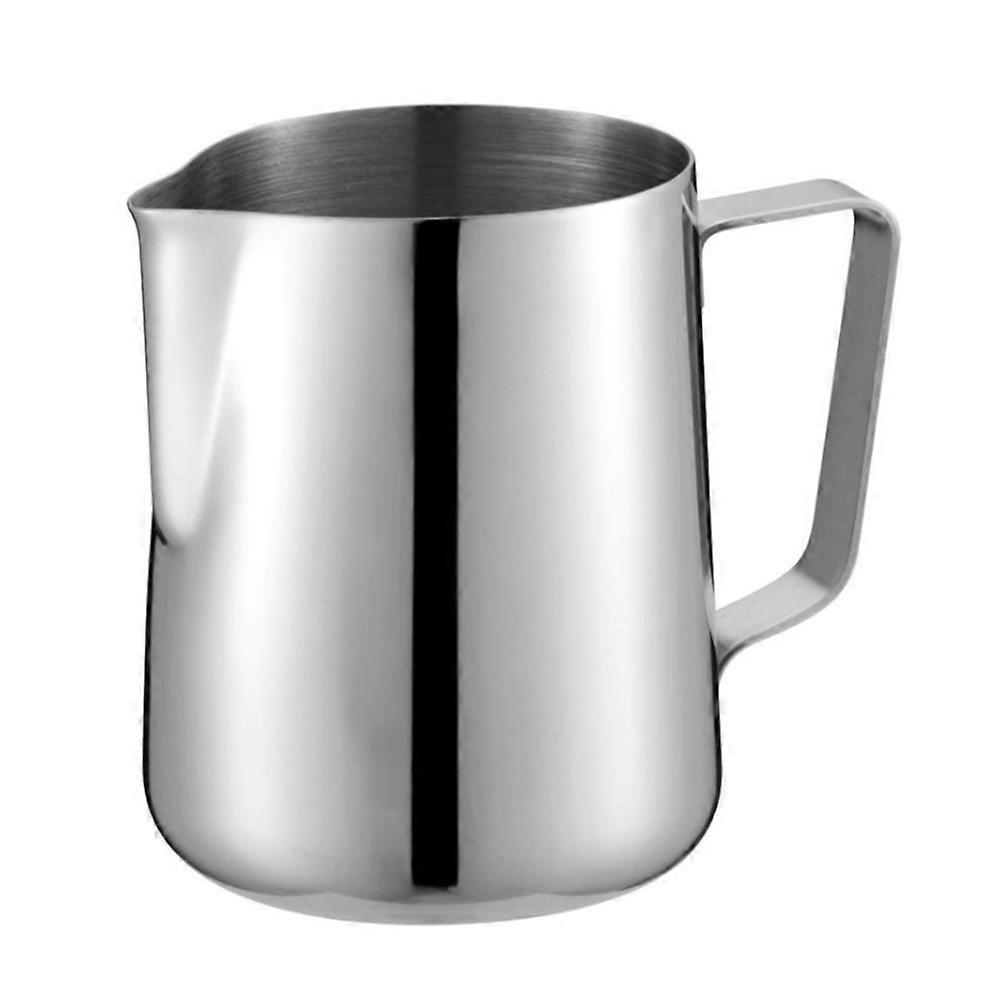 Stück 150 Ml Edelstahl-milchkanne Mit Zugverschluss, Inklusive Untertassen (silber)-5.95.9cm-silver