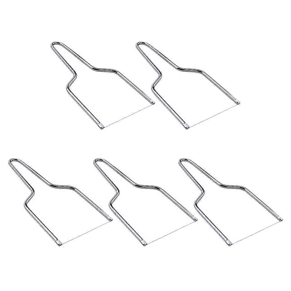 5-teiliges Set Käseschneider Und Butterschneidebretter Aus Edelstahl, Multifunktionale Käseschneider, Küchenutensilien Für Die Heimische Bäckerei (silber)-m-silver