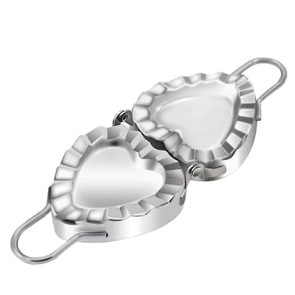 1 Stück Herzförmige Teigtaschenform Aus Edelstahl (silber)-18.7x6.8x1.5cm-silver