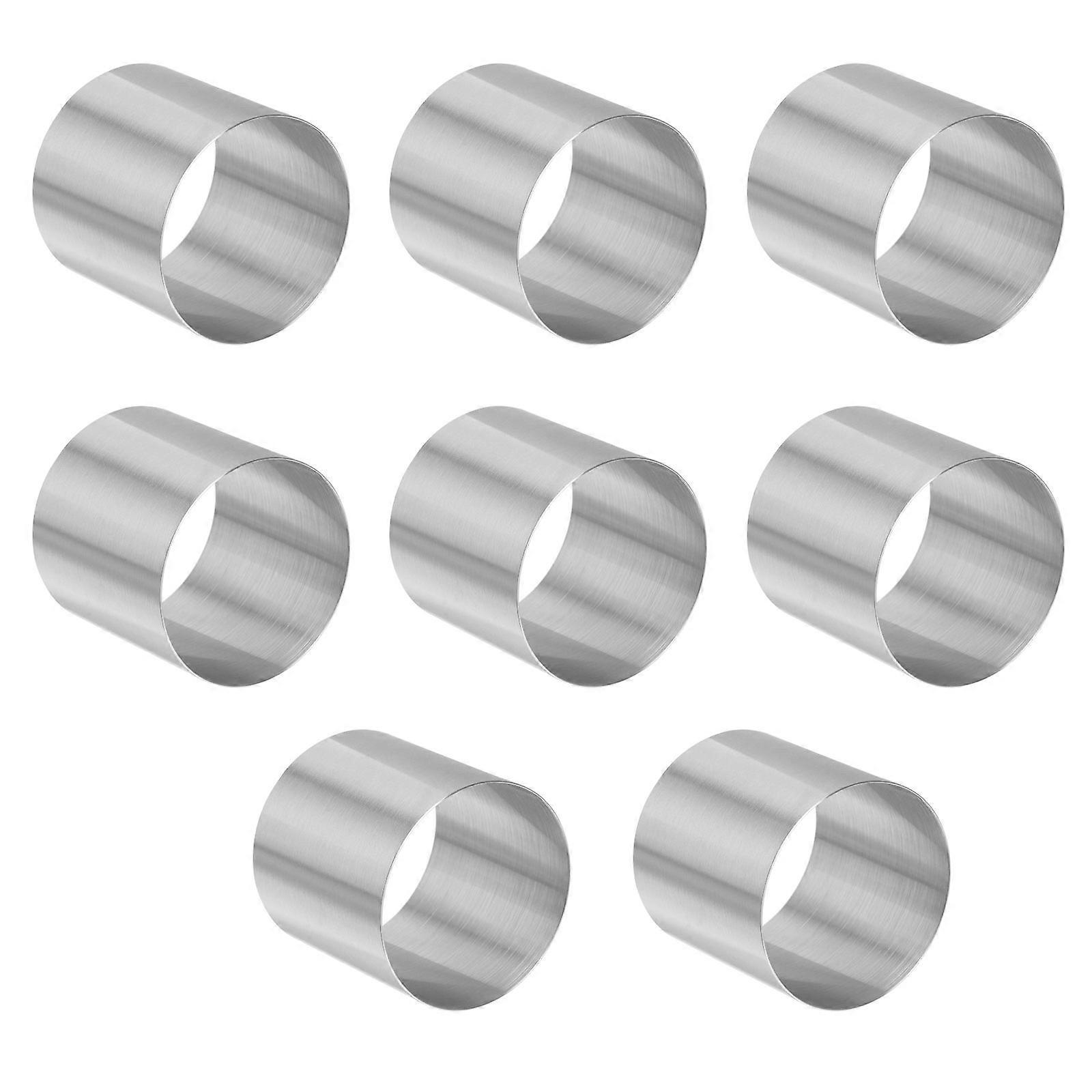 Mini-rundformen Für Mousse, Kuchen, Kekse Und Desserts – Diy-backwerkzeuge-5.00x5.00x5.00cm-silver