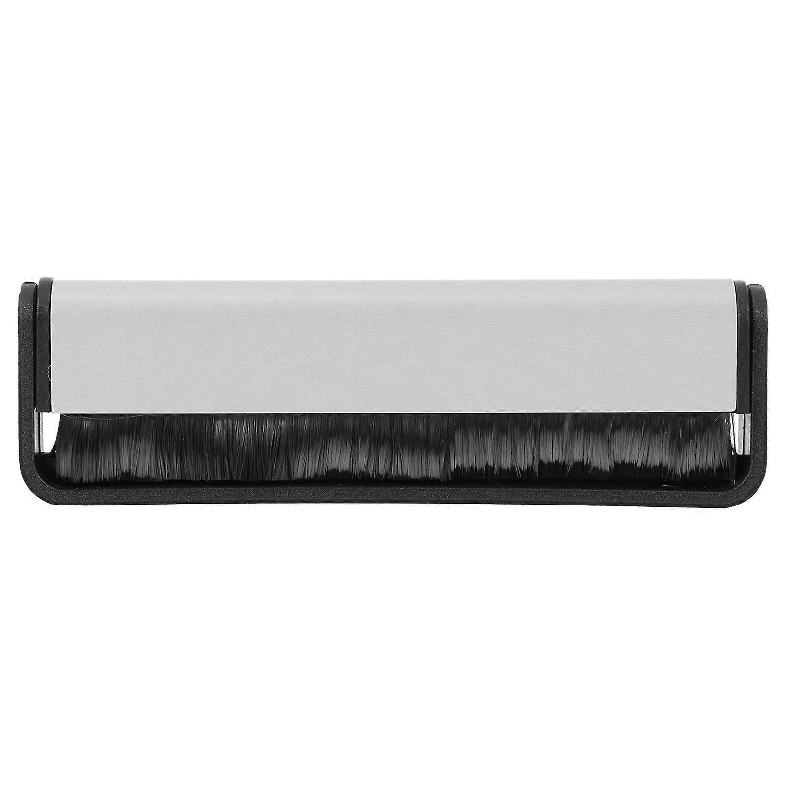 Stück Lp-reinigungsbürste Für Schallplatten, Plattenspieler, Cd-player Und Tonabnehmer (schwarz/silber)-11.5x3.5x0.7cm-black
