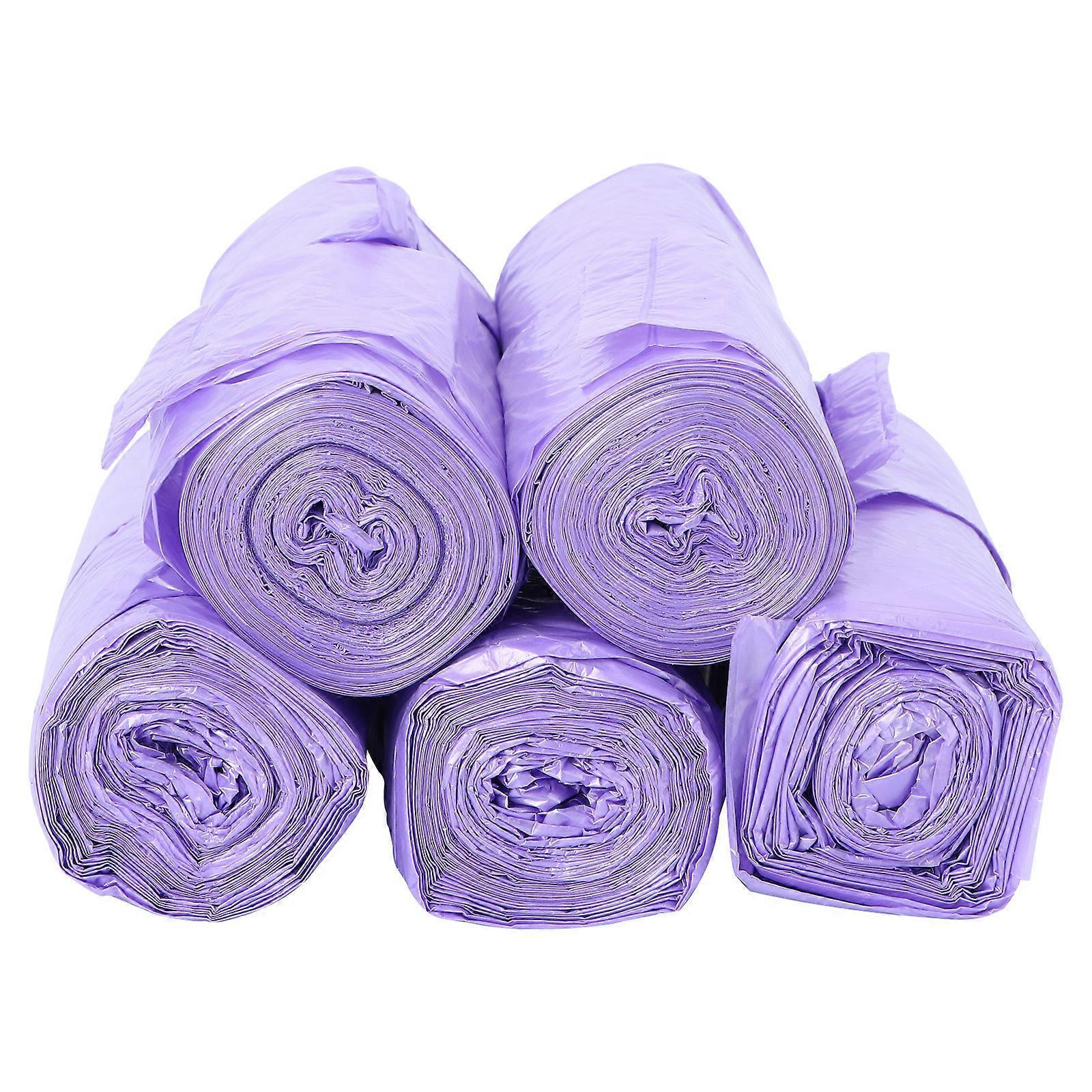 Rollen Tragbare Müllsäcke Mit Griff Für Zuhause, Büro Und Küche (lila)-100 Pcs-purple