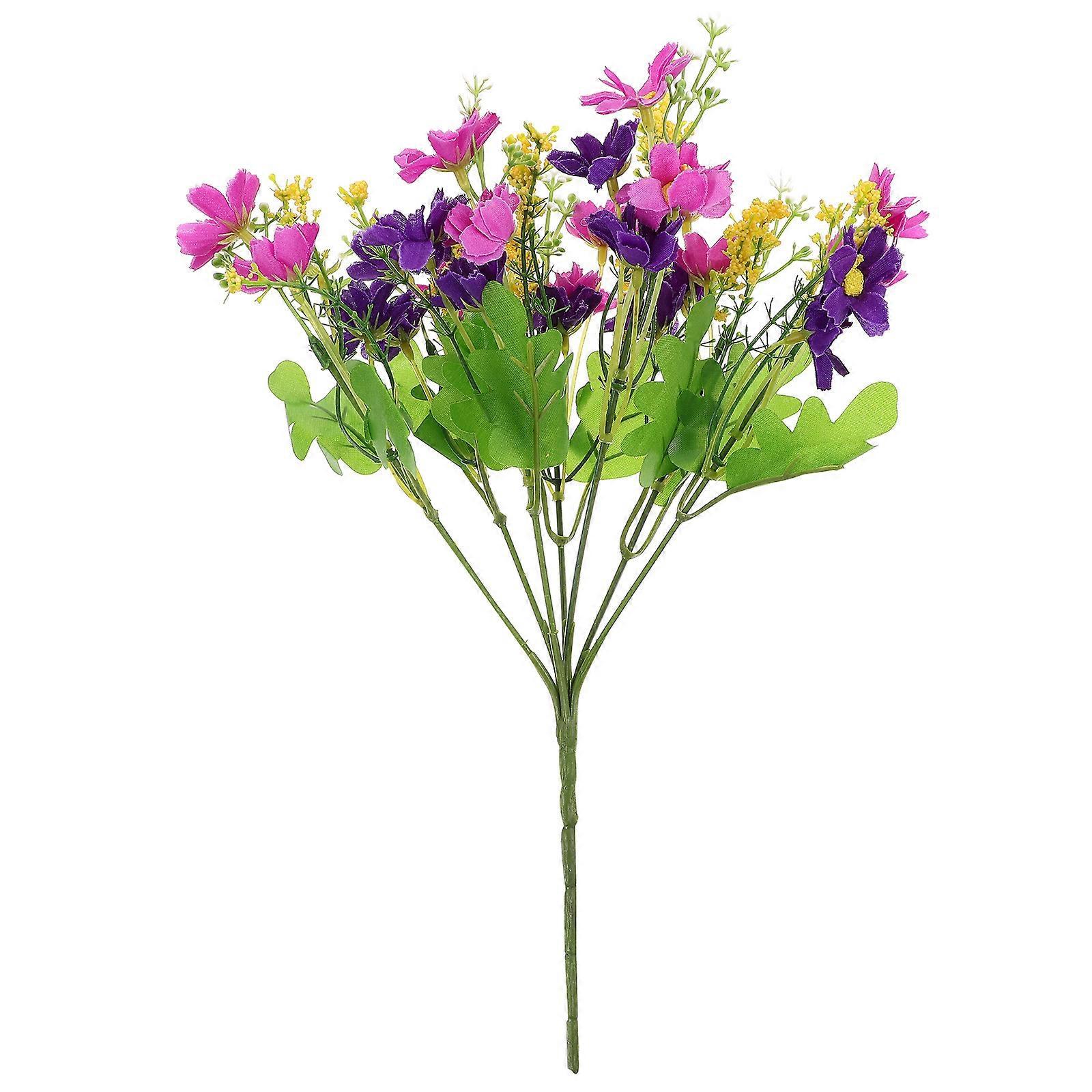 Künstlicher Cineraria-blumenstrauß Für Zuhause / Büro / Partydekoration (lila)-purple
