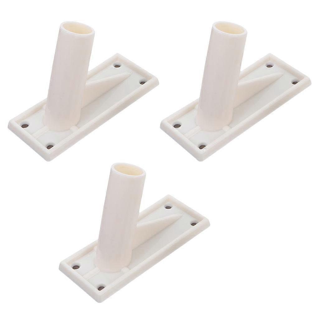 Stück Selbstklebende Fahnenmast-montagehalterungen Zur Wandmontage-11x5cm-white