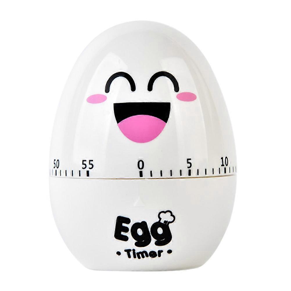 Stück Mechanischer Timer In Eiform Mit Drehfunktion, Haushalts-countdown-timer, Manueller Kochtimer, Küchenerinnerung (weiß)-6.5x6.5cm-white