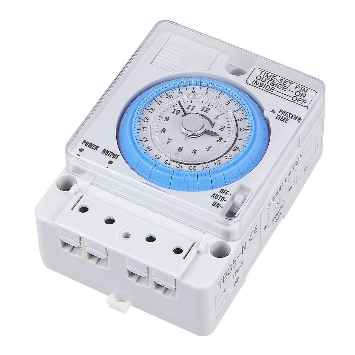 Präziser Mechanischer Zeitschalter, Tragbarer Timer, Robuster Zeitschalter, Zeitschaltuhr Für Die Küche (weiß, 48 V Ac/dc)-11x8.4x4cm-white