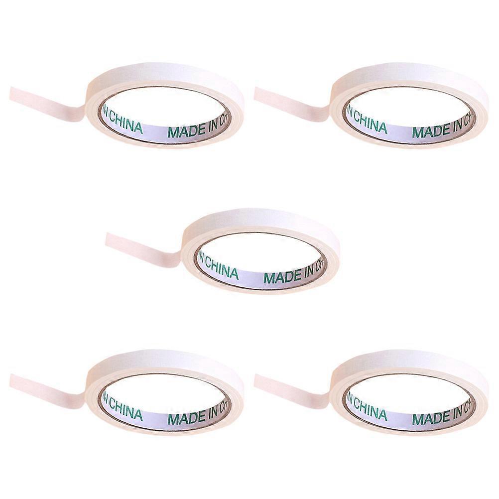 5 Rollen Künstler-zeichenband, Autolackierband, Einseitig Klebend (weiß)-2000x1.8cm-white