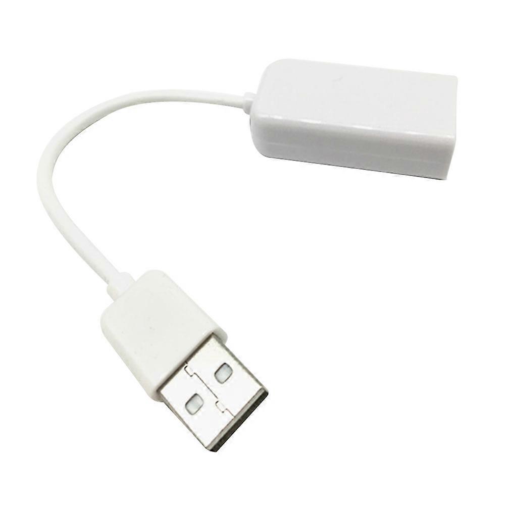 Usb 2.0 Sound Virtual 7.1 Channel Audio 3d Adapter Mit Kabel Für Notebook-laptop-lautsprecherbox (weiß)-m-white