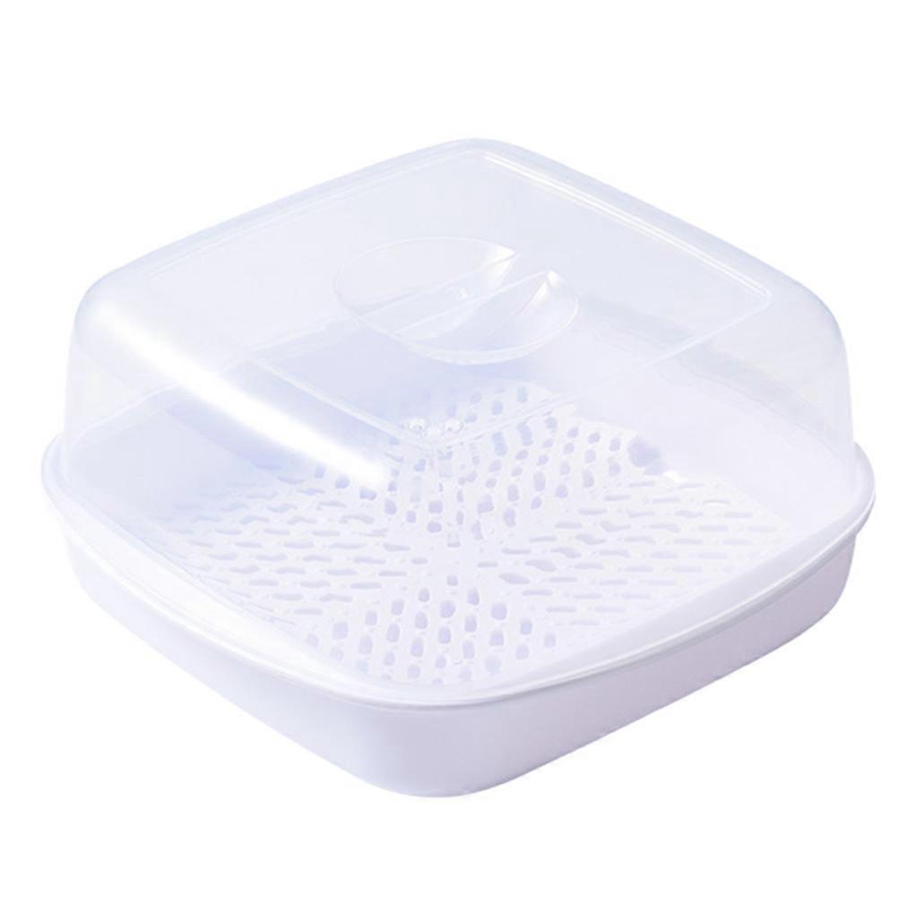 Stück Dampfkorb Dim Sum Dampfeinsatz Mikrowellen-spezialverpackung (weiß)-19x11cm-white