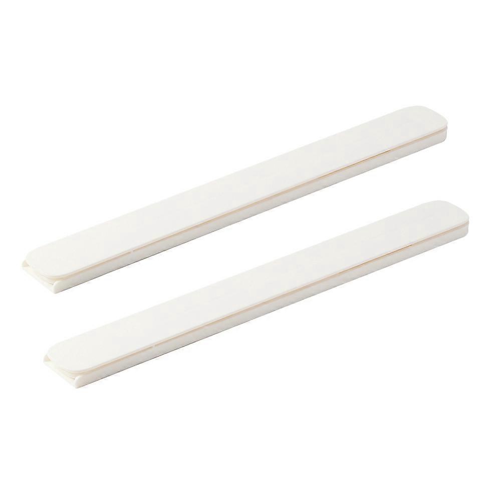 Set Selbstklebende Schubladenführungsschienen, Weiß-26.40x3.00x1.00cm-white