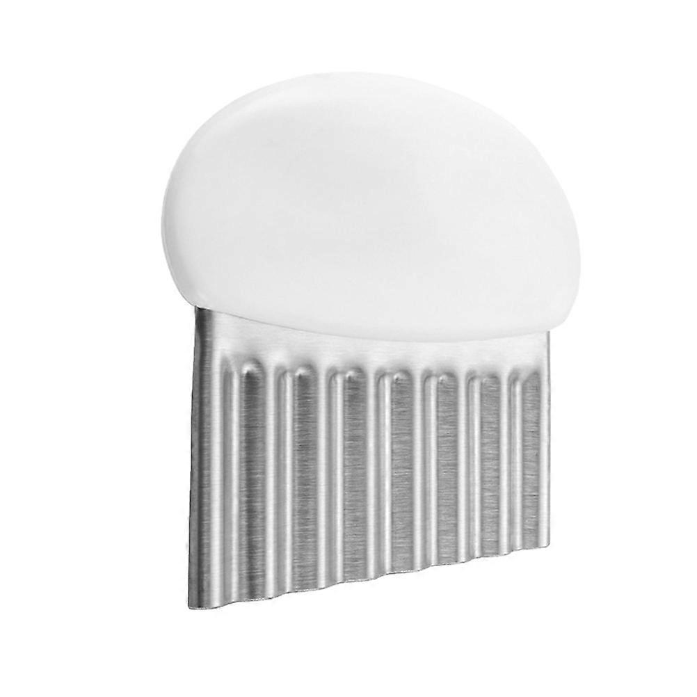 Kartoffelschneider Aus Edelstahl, Schneidwerkzeug Für Haushalt, Geschäft Und Küche (weiß)-9.8x9cm-white