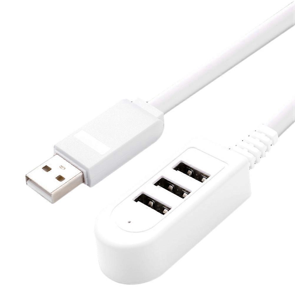 3-usb-multifunktions-ladegerät-konverter-verlängerungskabel-erweiterungs-mehrport-hub 0,25 M (weiß)-white