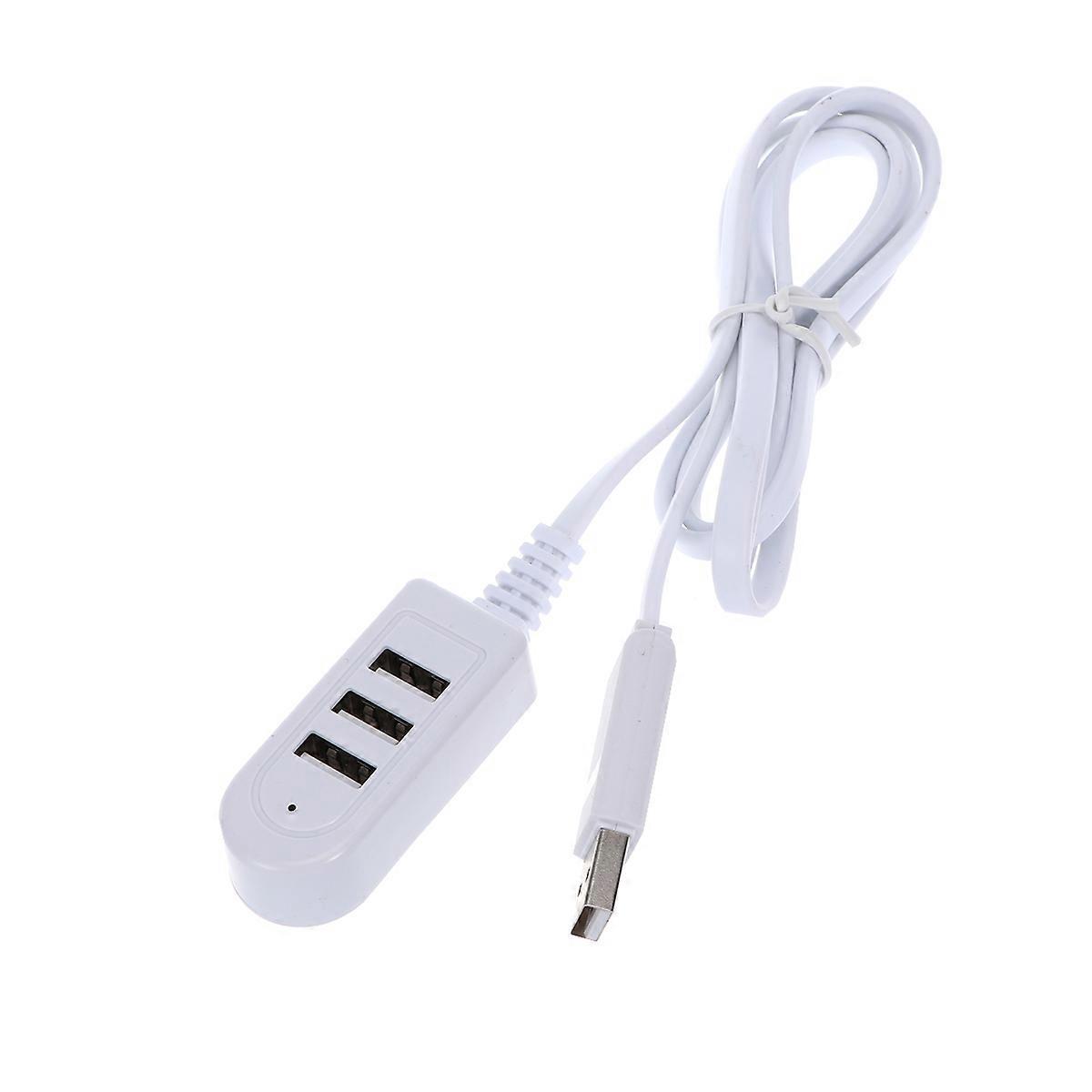 3-usb-multifunktions-ladegerät-konverter-verlängerungskabel-erweiterungs-mehrport-hub 1,2 M (weiß)-1200.00x2.00x2.00cm-white