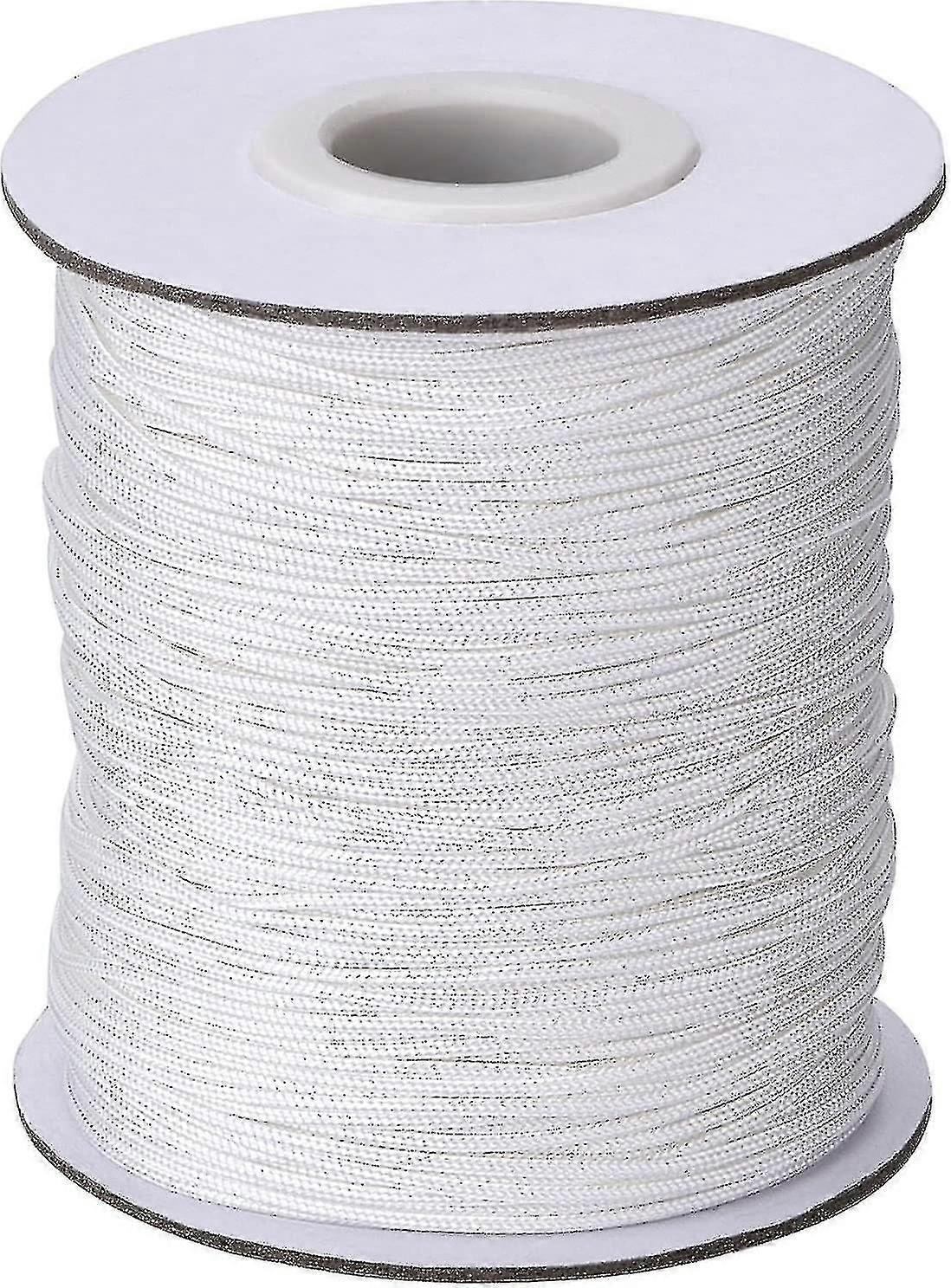 1,0 Mm Weiße, Geflochtene Zugschnur Für Jalousien Und Rollos Aus Aluminium, Geeignet Für Gartenbau, Fabriken Und Handwerk, 109 Yards/rolle