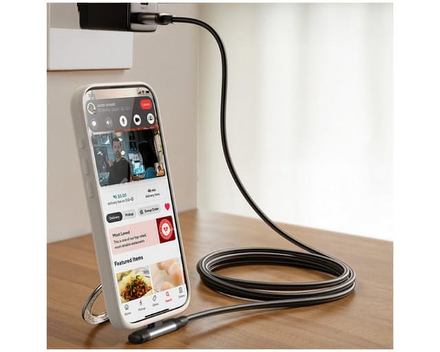 Joyroom S-A56 EnjoyX Series 90° USB-A - USB-C 3A cable 1.2m - black