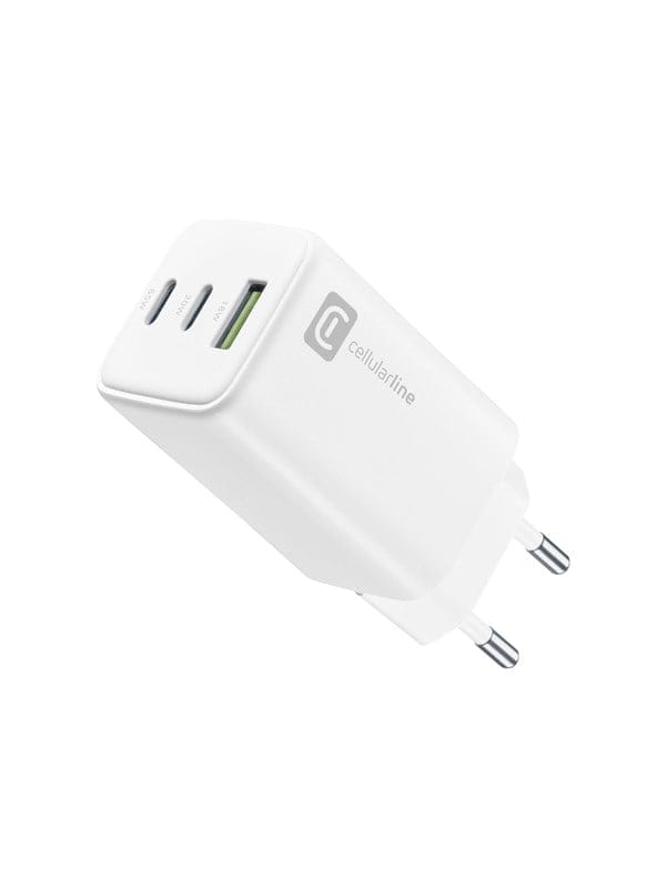 CELLULAR line ACHUSB3GAN65WTABW - power adapter - QC / PD portable - 65 Watt Netzteile - 65 Watt - ATX - 80 Plus