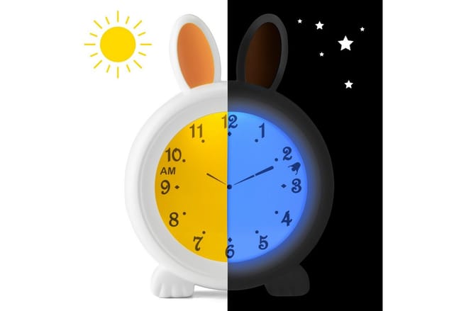 Alecto Baby Bunny sleep rhythm alarm clock analog