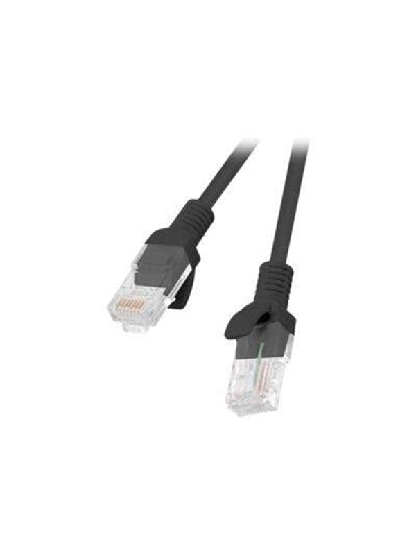 Lanberg patch cable - 25 cm - black RAL 9004 - Schwarz - 0.25 meter