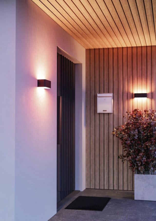 EGLO SANIA-Z MATTER outdoor wall lamp L200 RGB/CCT 1250lm IP55 black