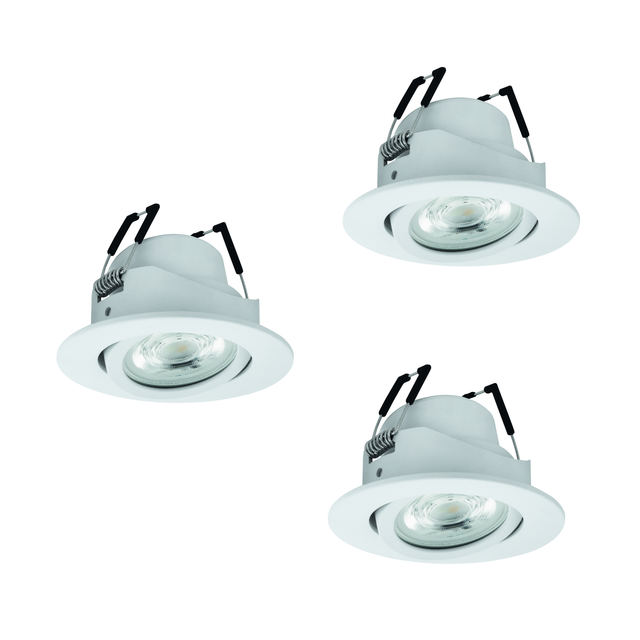 EGLO SALICETO-Z dowlights Ø88 RGB/CCT 3X490lm, white