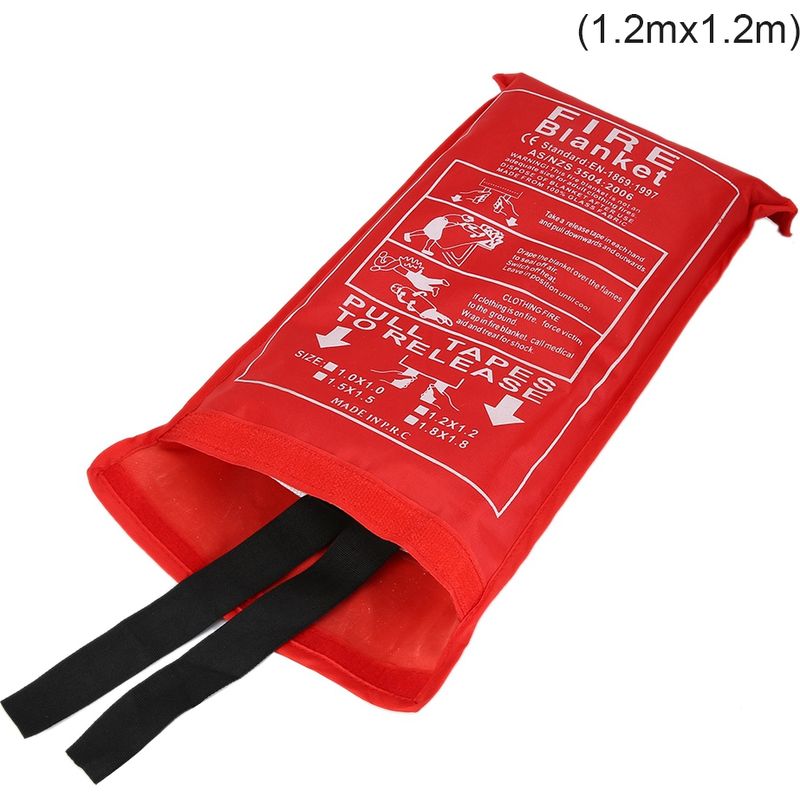 Ortviai Löschdecke 1,2 X 1,2 M, Glasfaser, Hitzebeständig Bis 1100 °c, Ce-zertifiziert Nach En-1869, Weiß